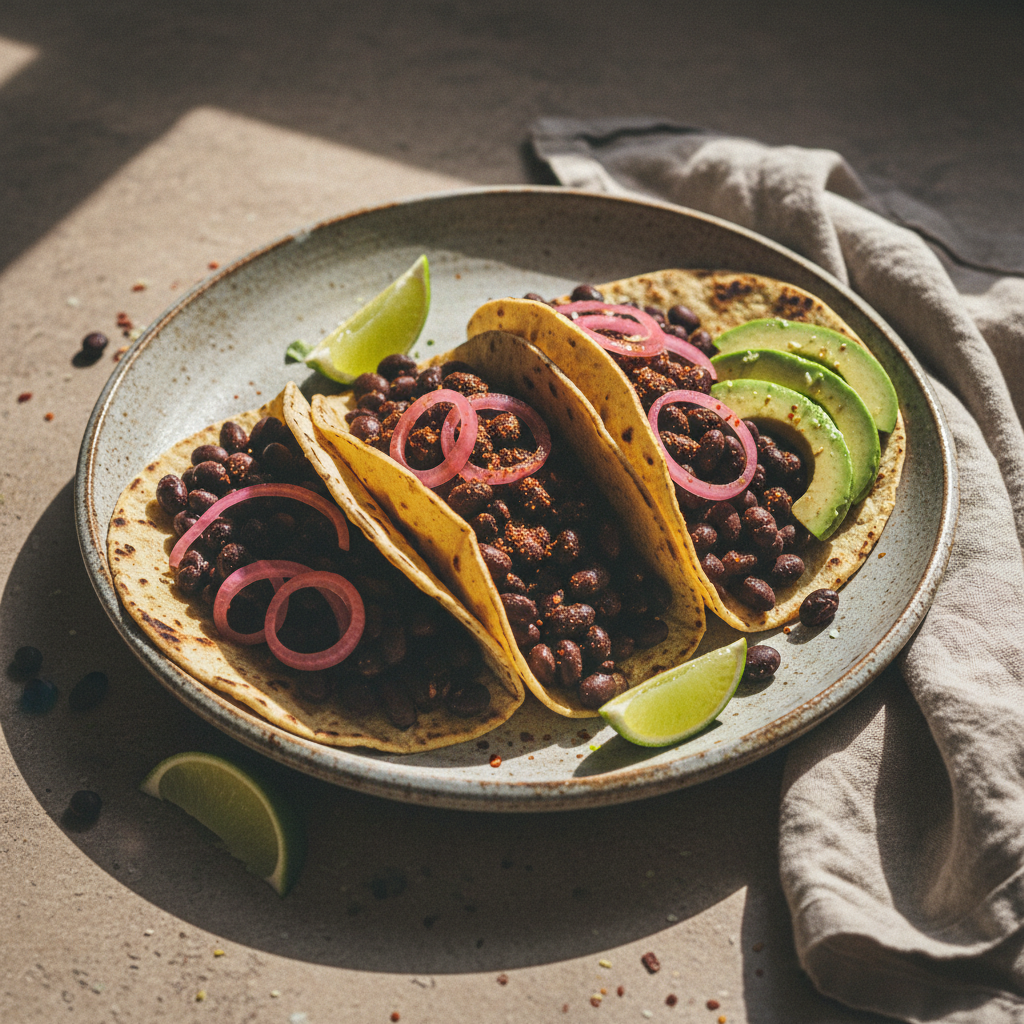 Smoky Black Bean Tacos